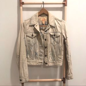 Levi’s Distressed/Shrunken Denim Jacket